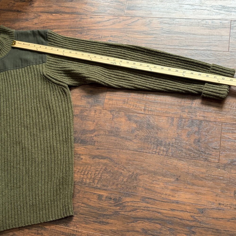 LL Bean Merino Lambswool Commando Men’s Ribbed Full Zip Sweater - Picture 8 of 12